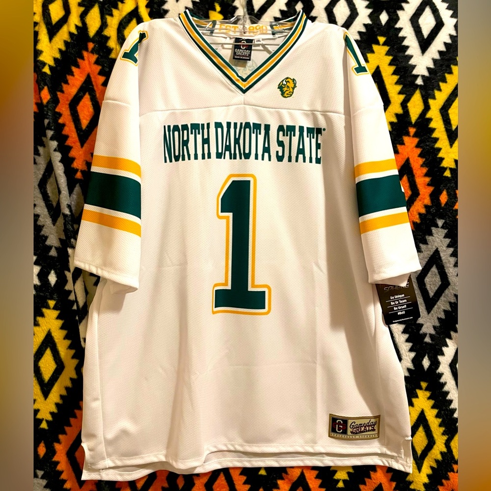 NEW North Dakota State Bison Game Day Greats Football Jersey Size XXL